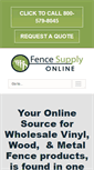 Mobile Screenshot of fencesupplyonline.com